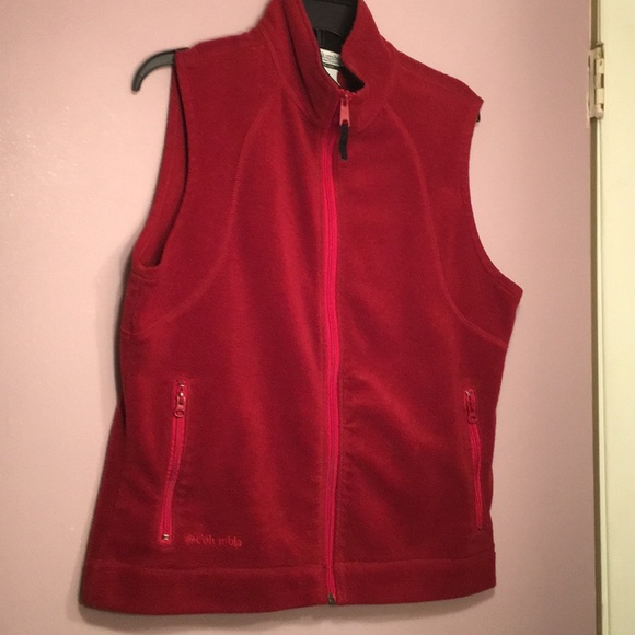 Columbia Other - Columbia fleece red vest